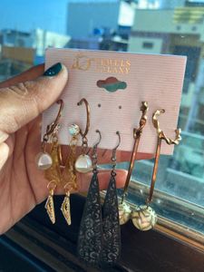 Earrings Card 5 Combo Set