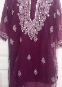 Lakhnawi Plazo Suit