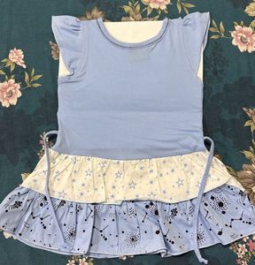 Cute Giraffe Print Baby Dress 3 colours combo set