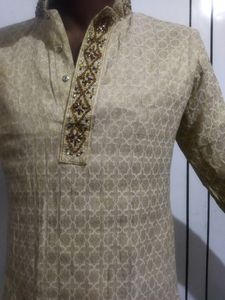 Art Silk With Collen Beautiful Embroidery Kurta