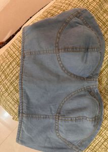 Brand New Blue Crop Top, Bust- 36/38