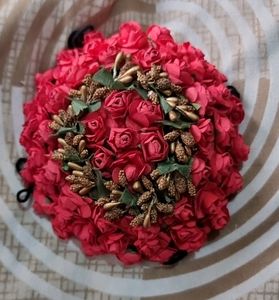 flowers bun ( artificial flowers)