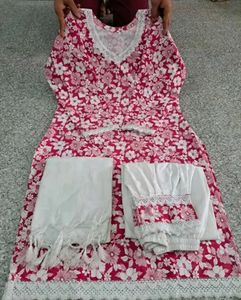 Floral Print Kurta Set