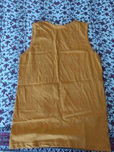 Yellow Graphic Tank Top