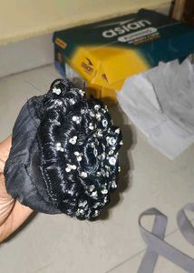 Elegant Beaded Hair Bun