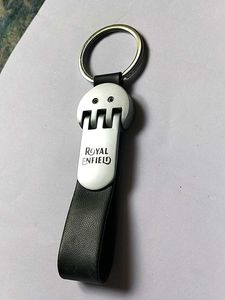 Royal Enfield Leather Keychain