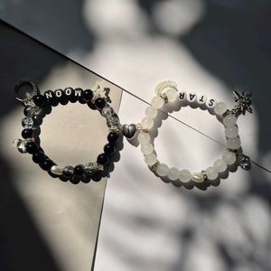 Moon &amp; Star Matching Bracelets
