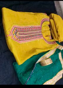 😍Ethnic Yellow &amp; White Dress😍