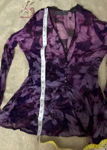 Floral Purple Top
