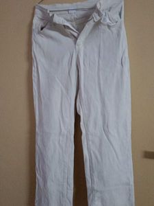 Urbanic Cream Denim Jeans - Size M