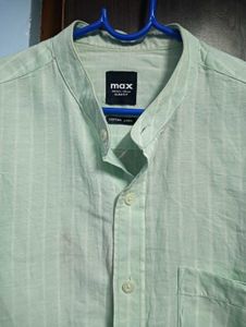 MAX Mint Green Casual Shirt