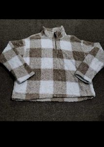 Cozy Plaid Sherpa Pullover UNISEX