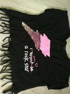 Cute Rockstar Crop Top For Women