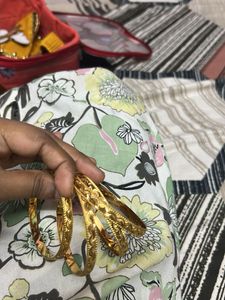 Gold-Plated Bangle Set