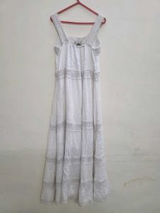 Pretty Beachy White Summer Dress