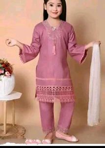 Pakistani Embroidery Work Kurta Pant Set