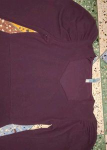 Burgundy Puff Sleeve Bodycon Dress