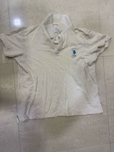 USPA Beige Polo Shirt