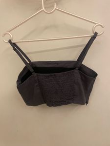 Grey crop top