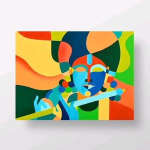 Lord Krishna Abstract Art