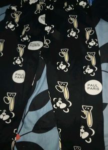 Navy Blue Velvet Leggings