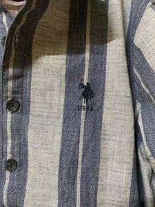 Striped Button-Down Shacket