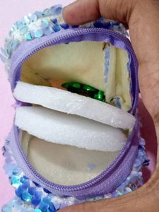 Cute Bunny Sequence Lavender Money Pouch