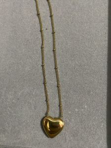 Chunky Heart Anti Tarnish Necklace
