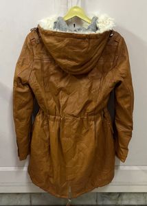 Brown Faux Fur Lined Jacket