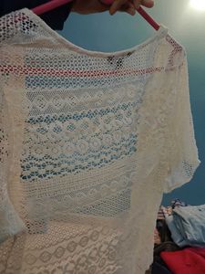 Crochet Shrug with Flared Sleeves