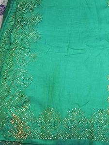 Partyware Embroidered Silk Saree