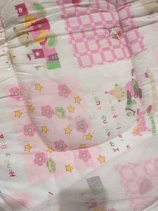 Baby Pink Bed With Pillow