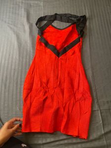imported Red Bodycon Mini Dress