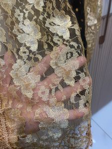 Women’s Black And Gold Dupatta