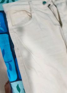 Beige Flared Jean