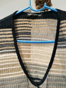 Striped Knit Cardigan