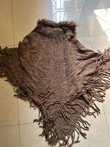 WOMEN DEGINER PONCHO WOLLEN