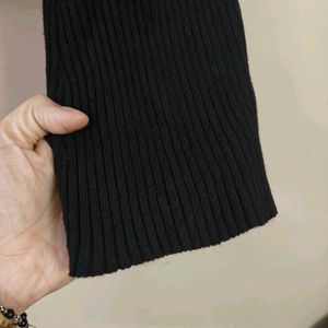 H&amp;M Rib-knit sweetheart neck top