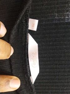 A Ribbed Black Top