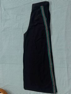 Black Cotton Palazzo ( Pant )