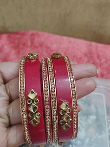 Red &amp; Gold Bangles