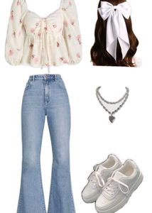 Trendy bootcut jeans for women