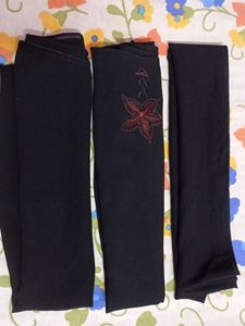 Abaya Black Stoles Pack Of 3