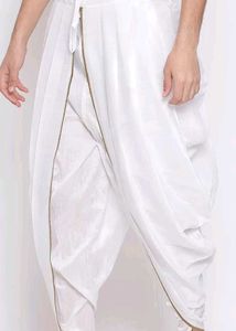 Vastramay Elegant White Dhoti Pant