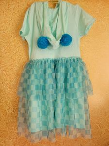 Cute Girls&#39; Graphic Tulle Dress