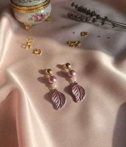 y2k Leaf Drop Earrings