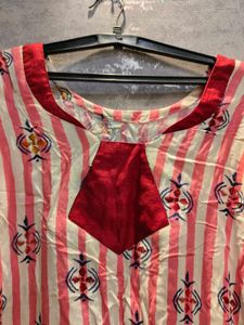 Striped Ethnic Kurta Dress