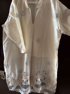 Embroidered White Ethnic Coord Set From Jaipur
