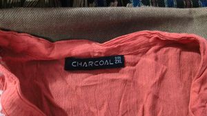 Charcoal Pink Indo Top