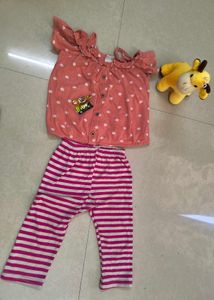 Girls Clothing Set With 2 Toffees